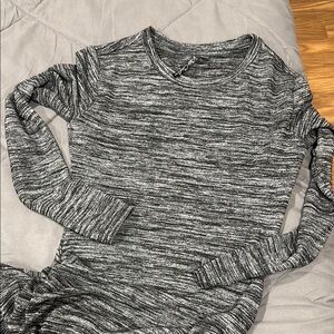 Gray Long Sleeve maxi dress